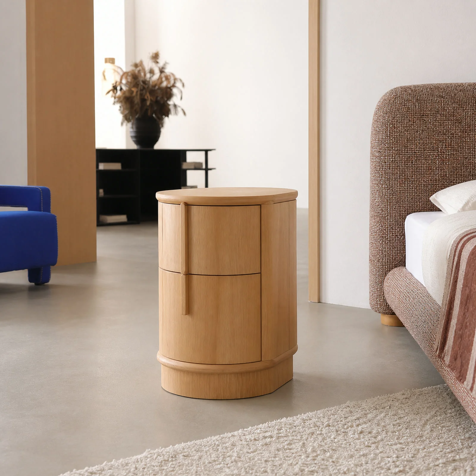 N724 Nightstand in a finished interior.