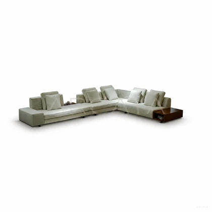 Orla Vale Straight Sofa - product view with realistic grounded contact shadow
