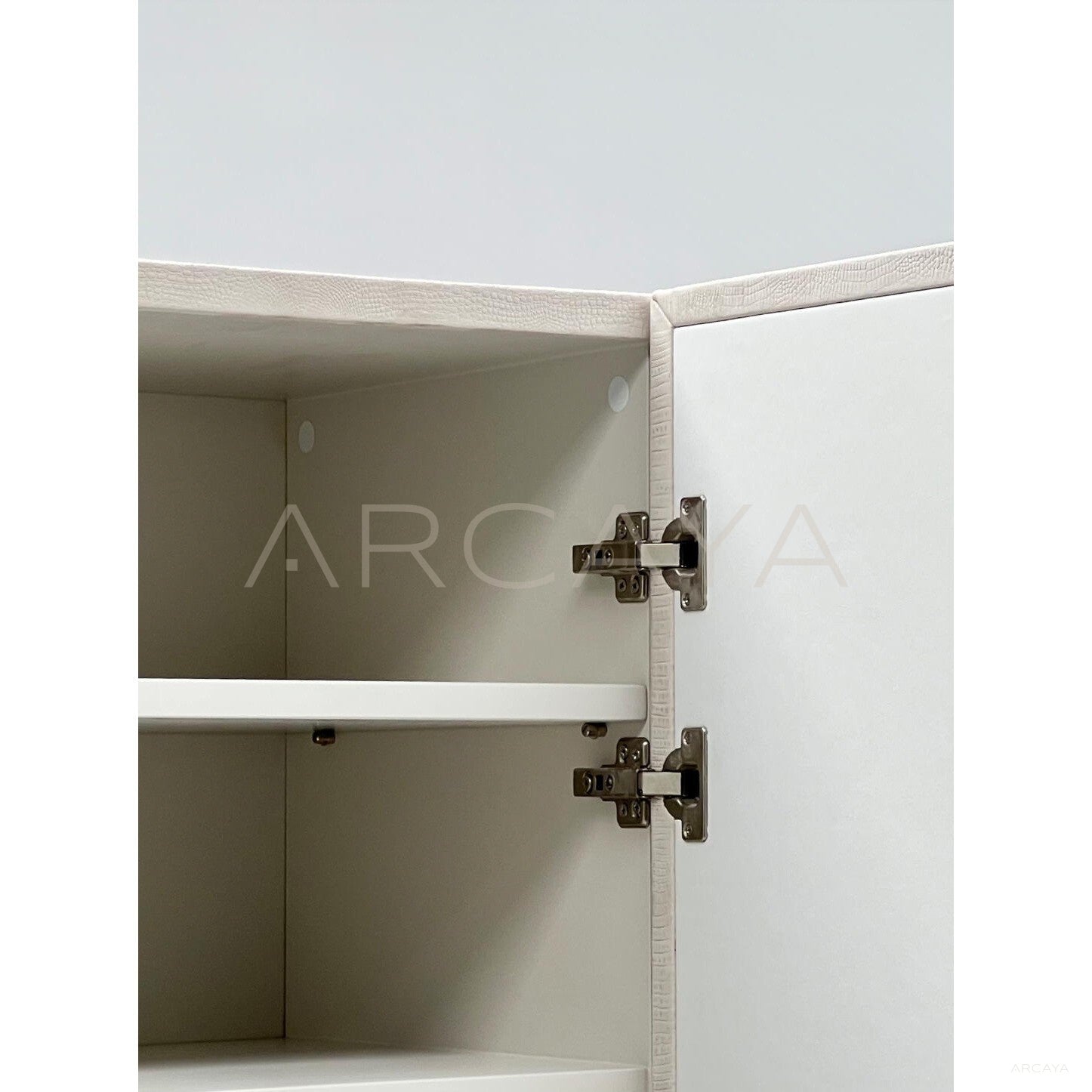Italian Relief Texture Double Door Tall Cabinet - scene