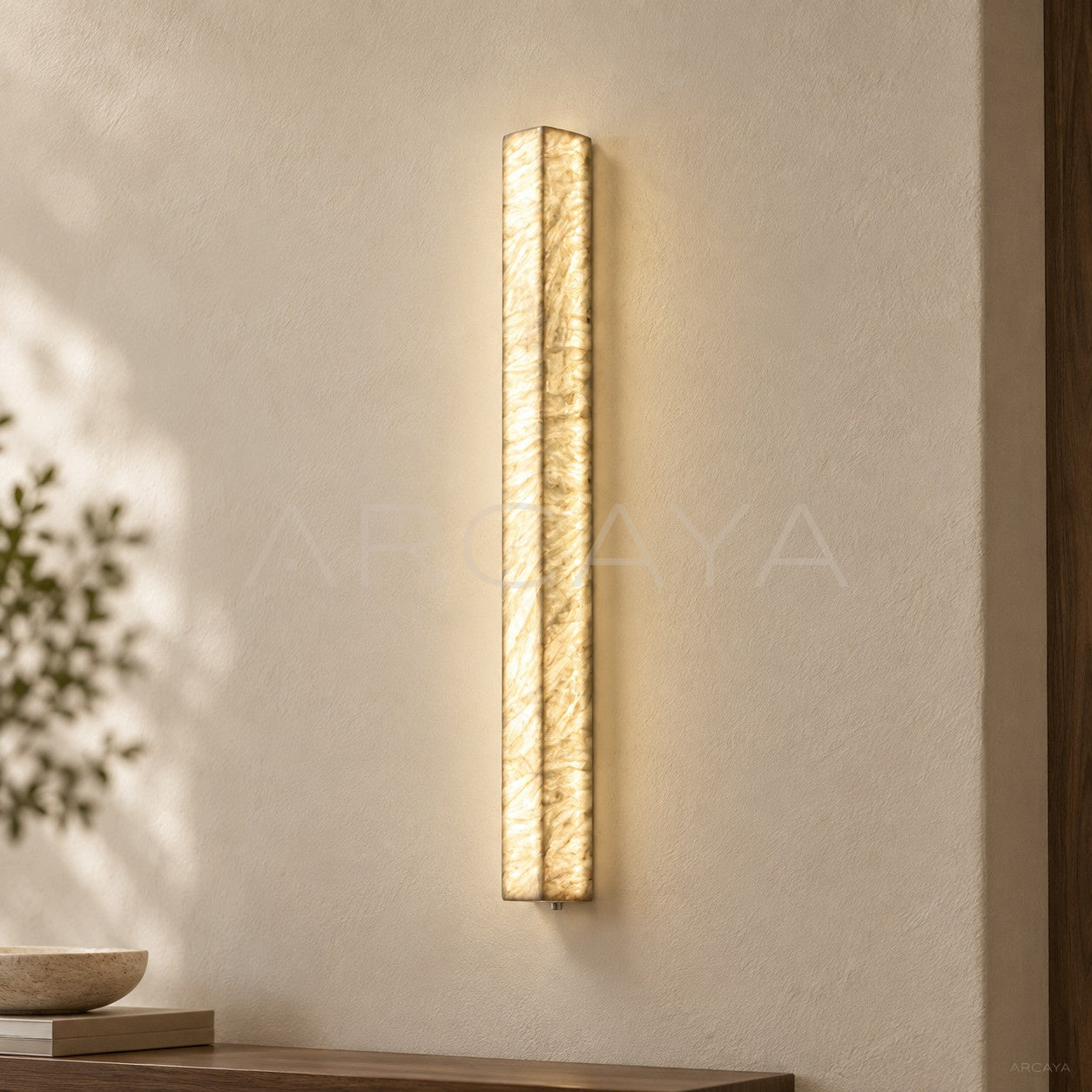 Rectangular Alabaster Wall Light 54105