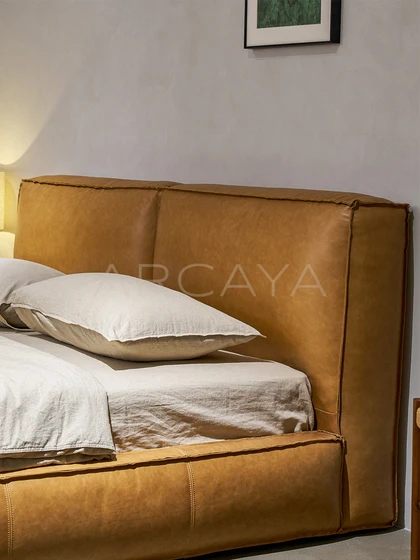 Riva Birch Bed - front view 05