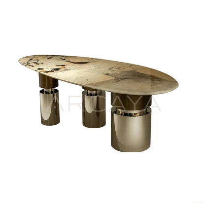 Nola Mont Dining Table - product view on a white background 01
