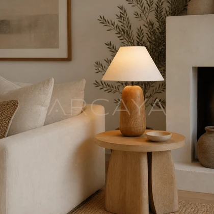 Dorian Meadow Table Lamp — styled interior view 02