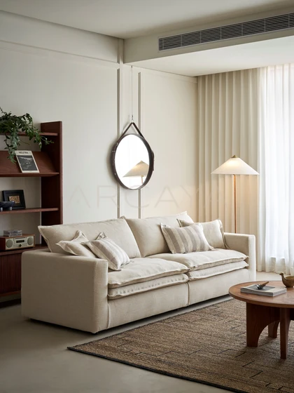 Faye Studio Straight Sofa - front view 19