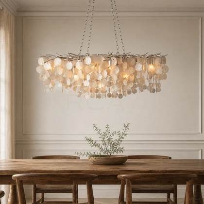 Lucent Wharf Pendant Light — styled interior view 01