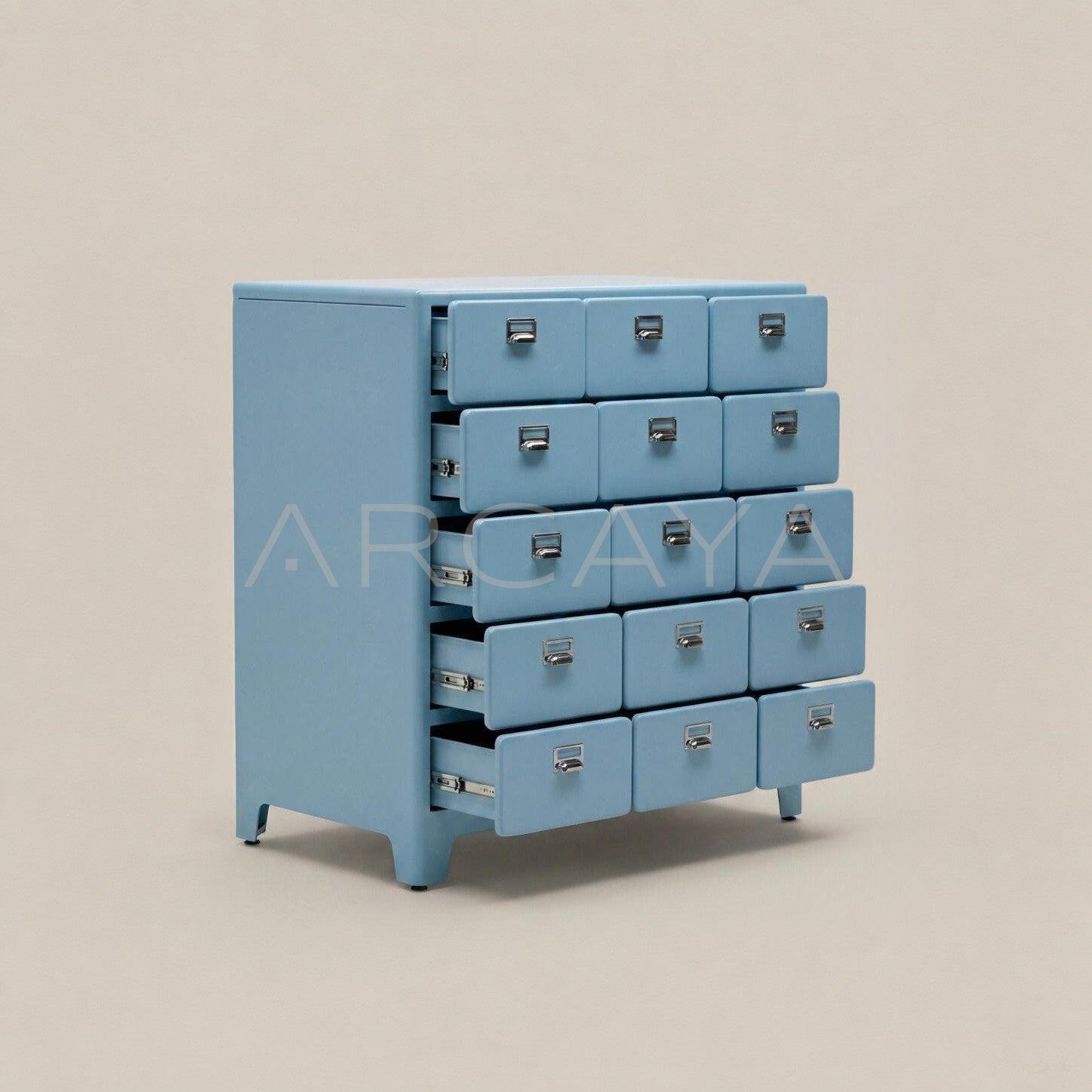 Milk Blue Fifteen Compartment Chest - main