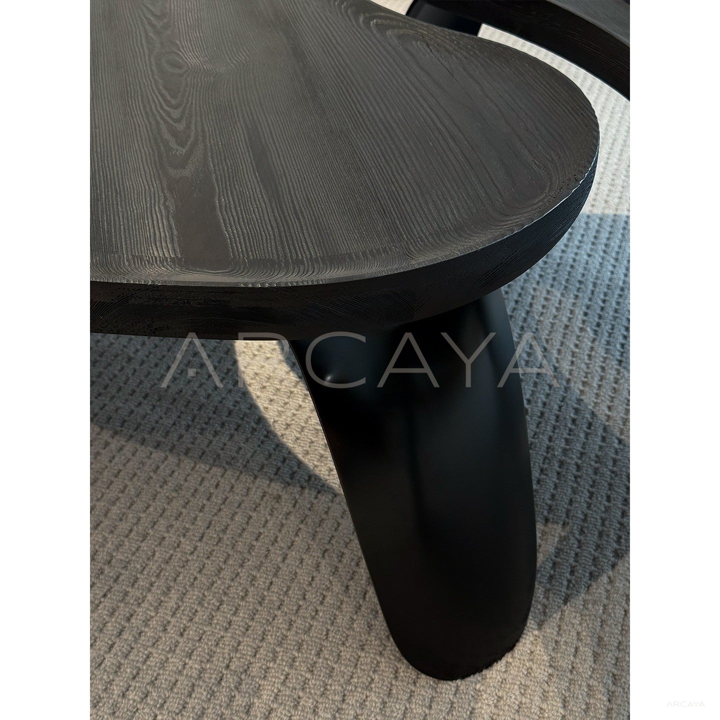 Irregular Solid Wood Coffee Table - scene