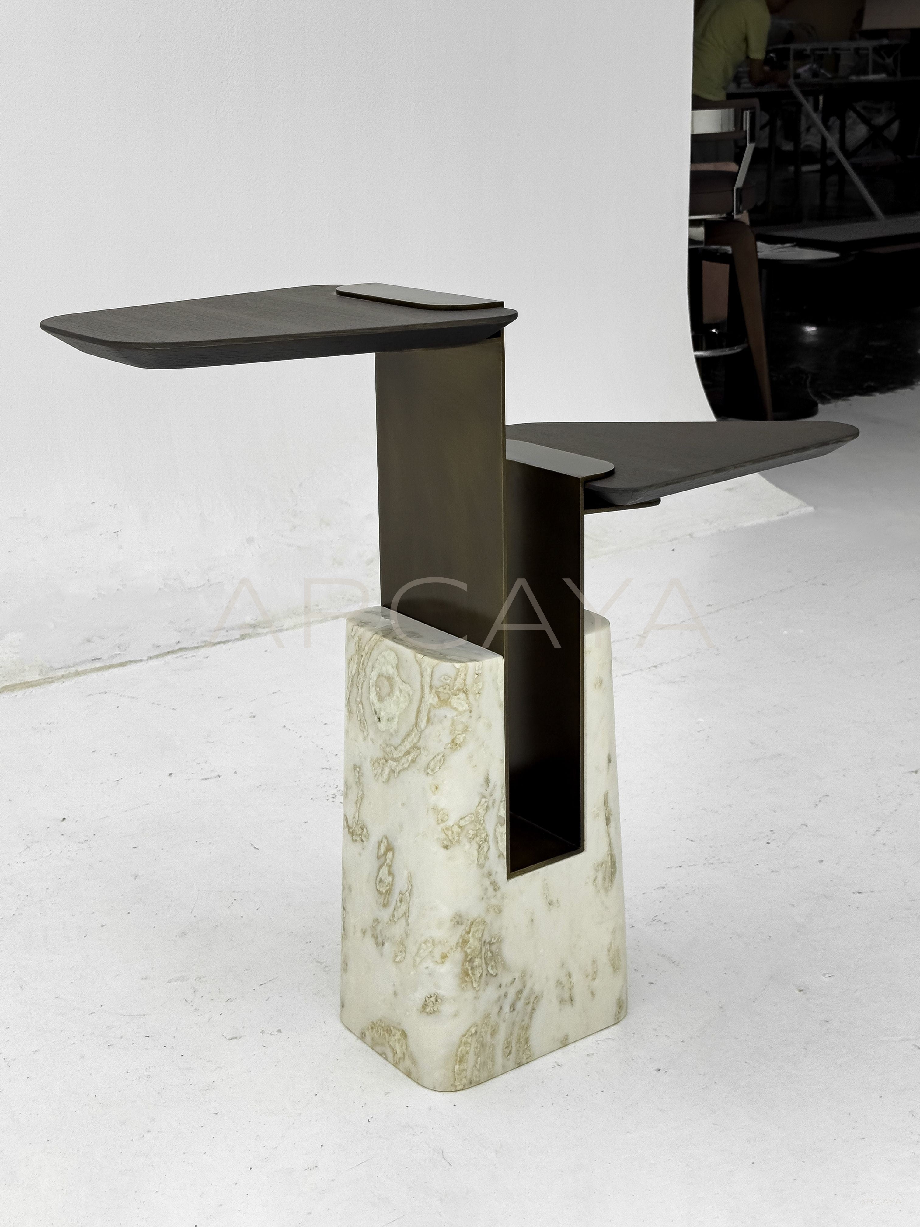 Sculptural Irregular Side Table - scene