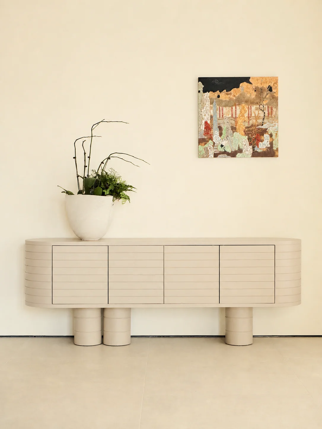 A00020 Sideboard in a finished interior.