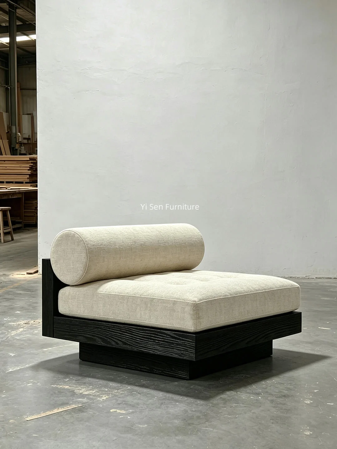 Flora Lake Sofa in a finished interior.