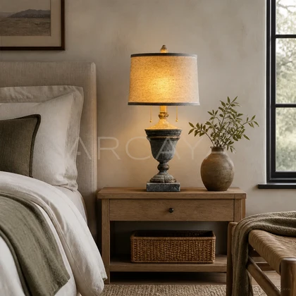 Jovian Cove Table Lamp — styled interior view 01