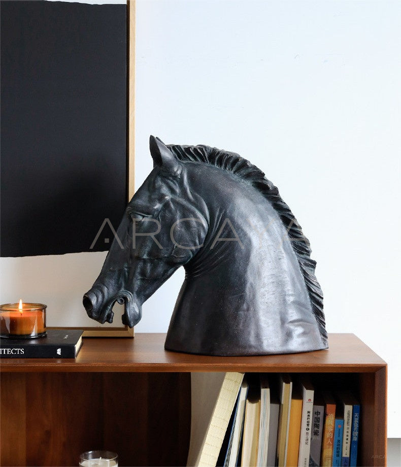 Horse Ornament Tv Stand - scene