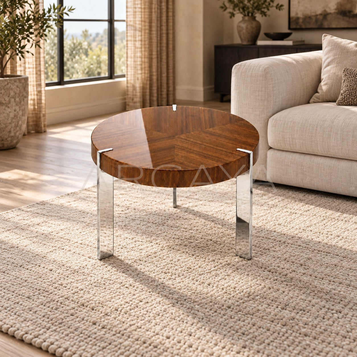 Madison Loft Metal Leg Coffee Table