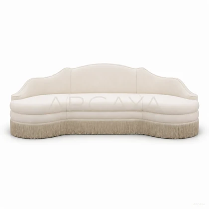 Isla Birch Straight Sofa - product view with realistic grounded contact shadow