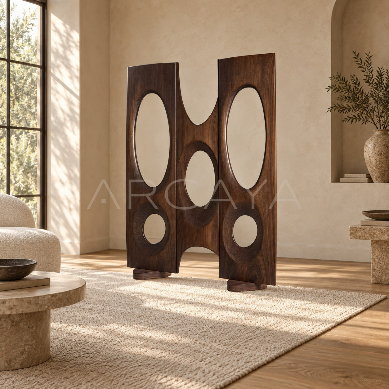 Yuanjing Round Folding Screen - scene