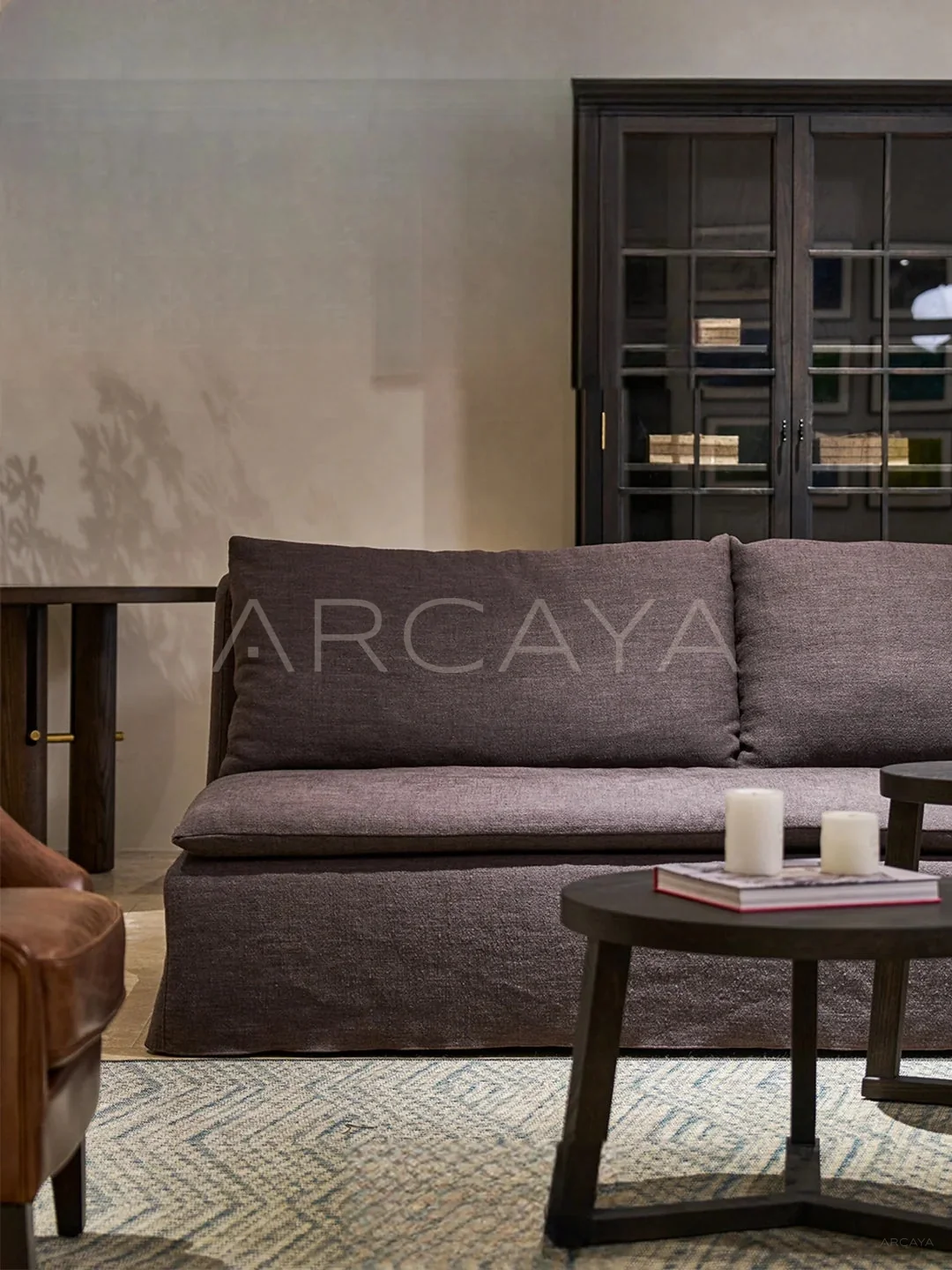 Riva Pearl Straight Sofa