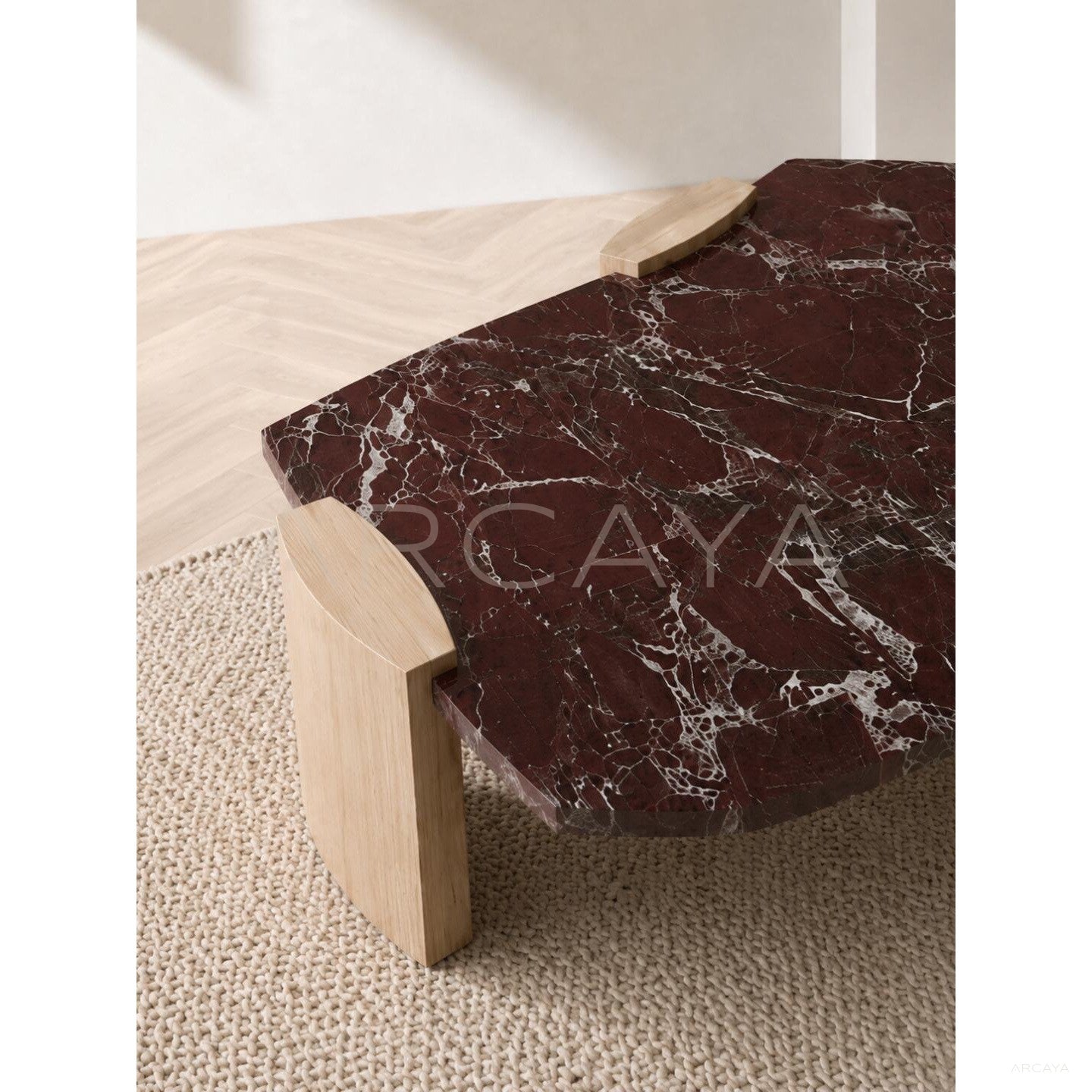 Rosso Levanto Red Coffee Table - scene