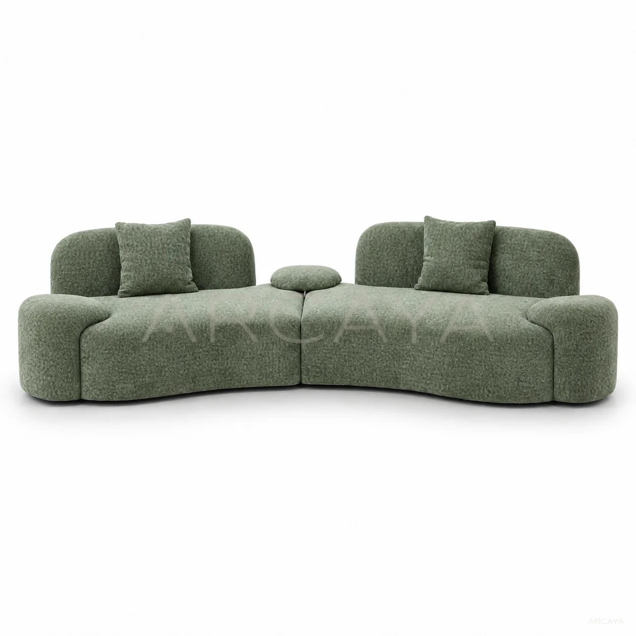 Isla Belle Straight Sofa - product view with realistic grounded contact shadow