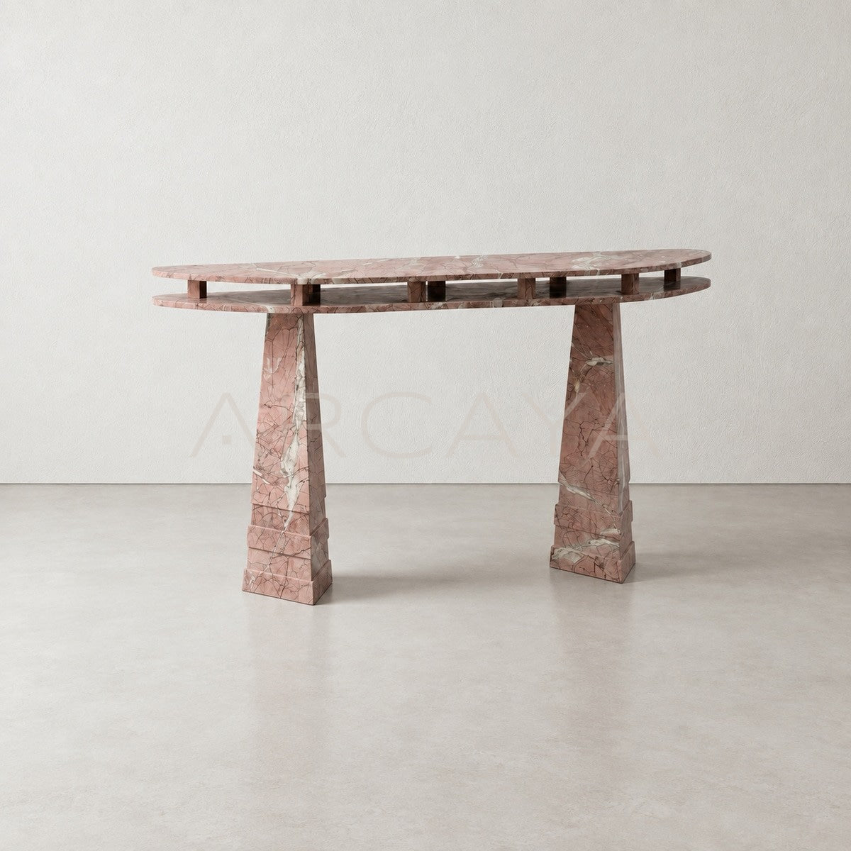 Sculptural Entryway Console Table