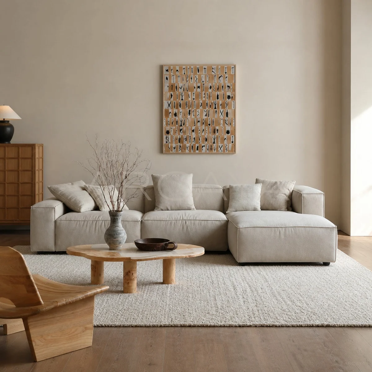 Elara Brook Straight Sofa