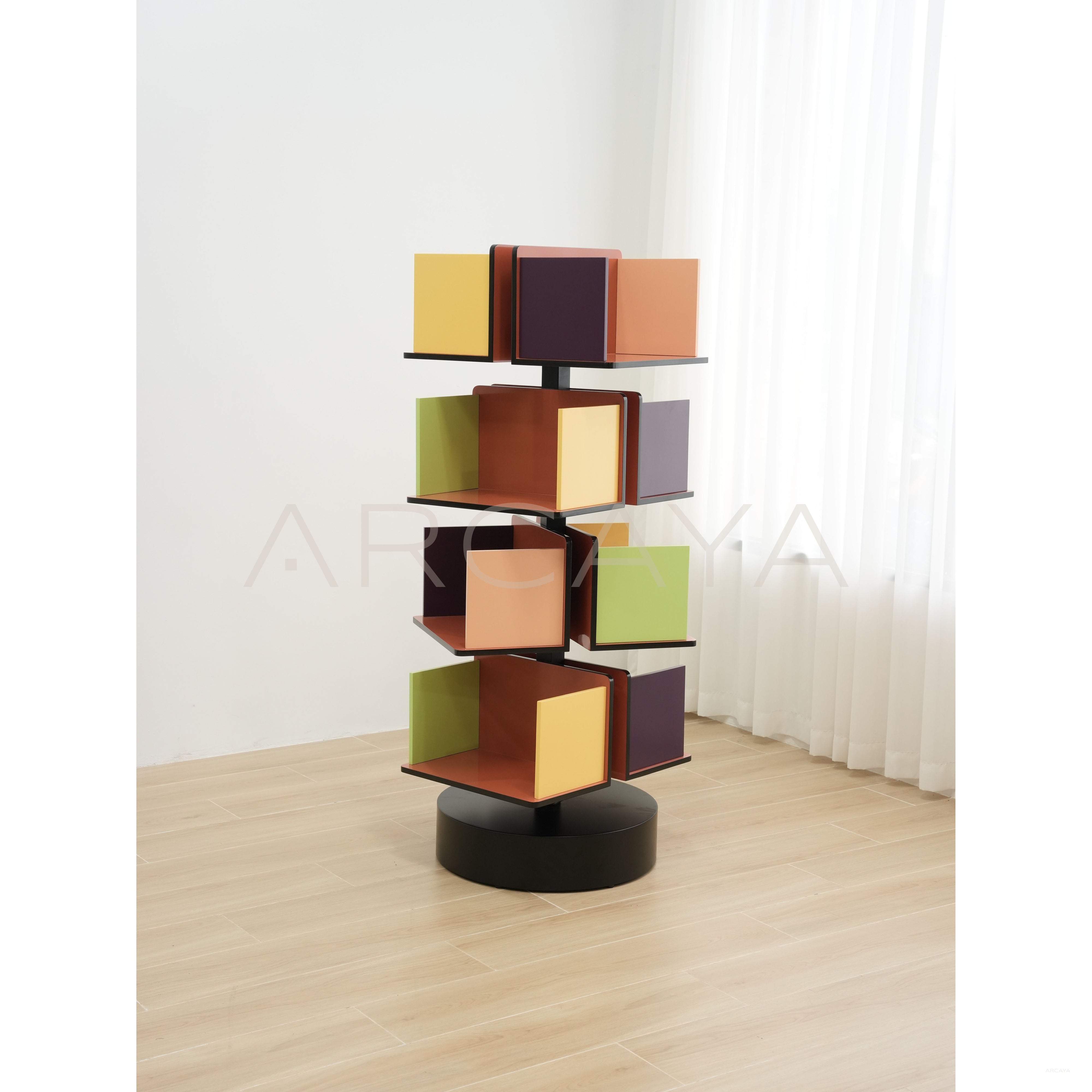 Yiduo Swirl Color Bookcase - scene