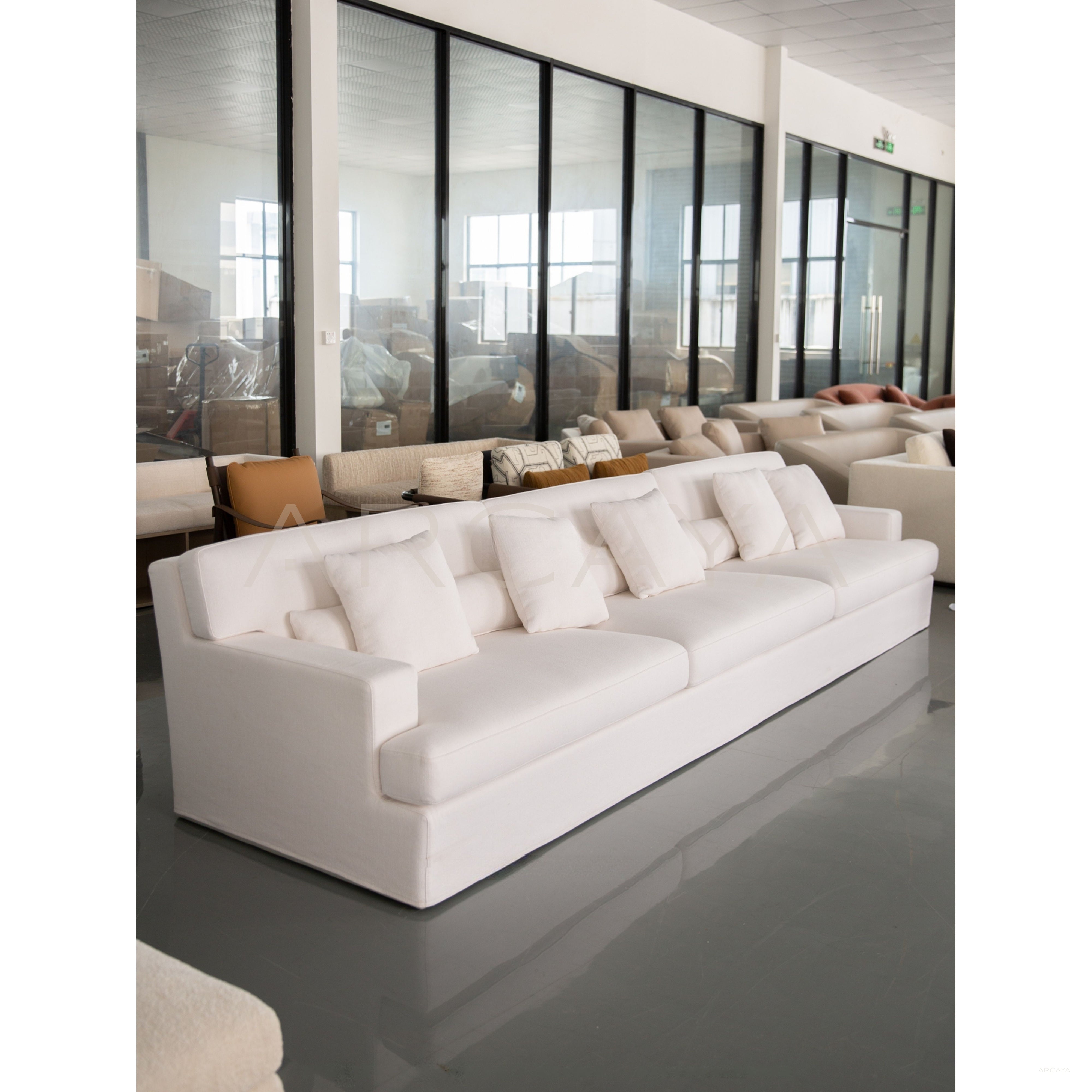Minimalist Cream White Sofa