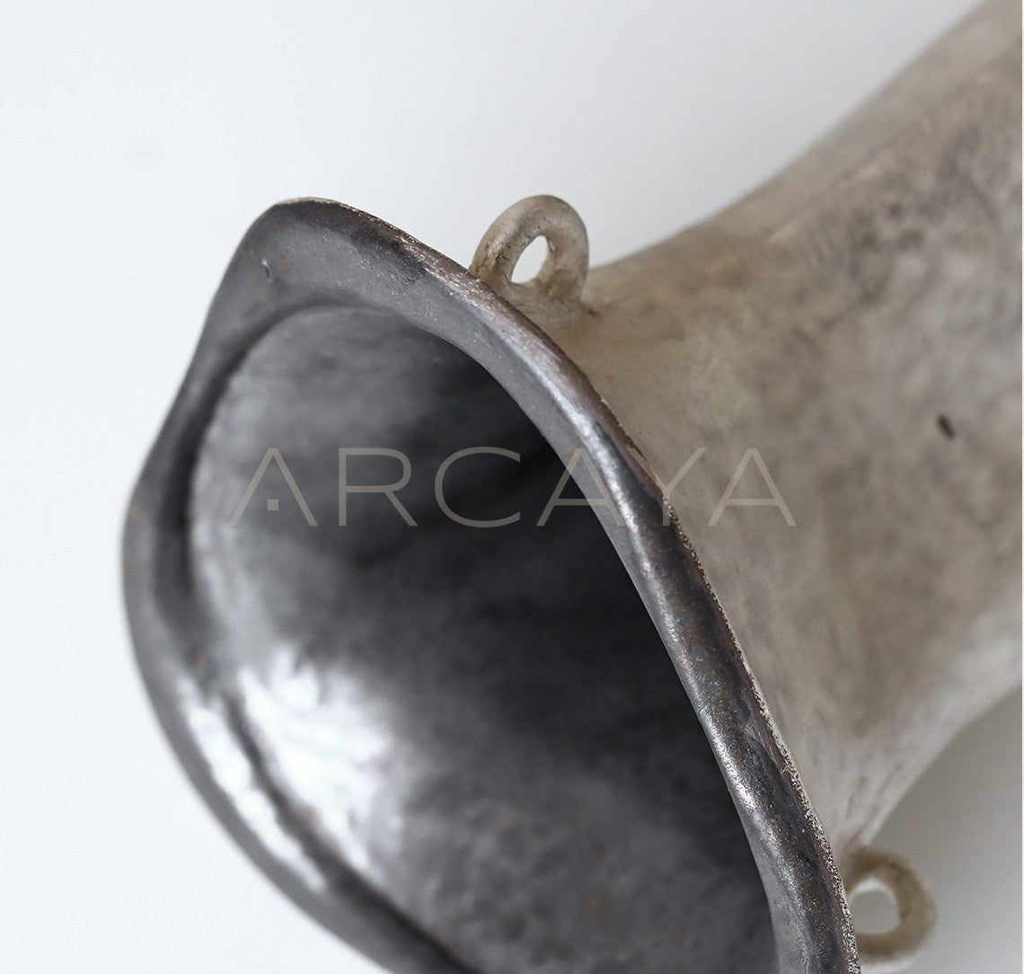 Dadan Silver Glaze Handmade Ceramic Vessel - scene
