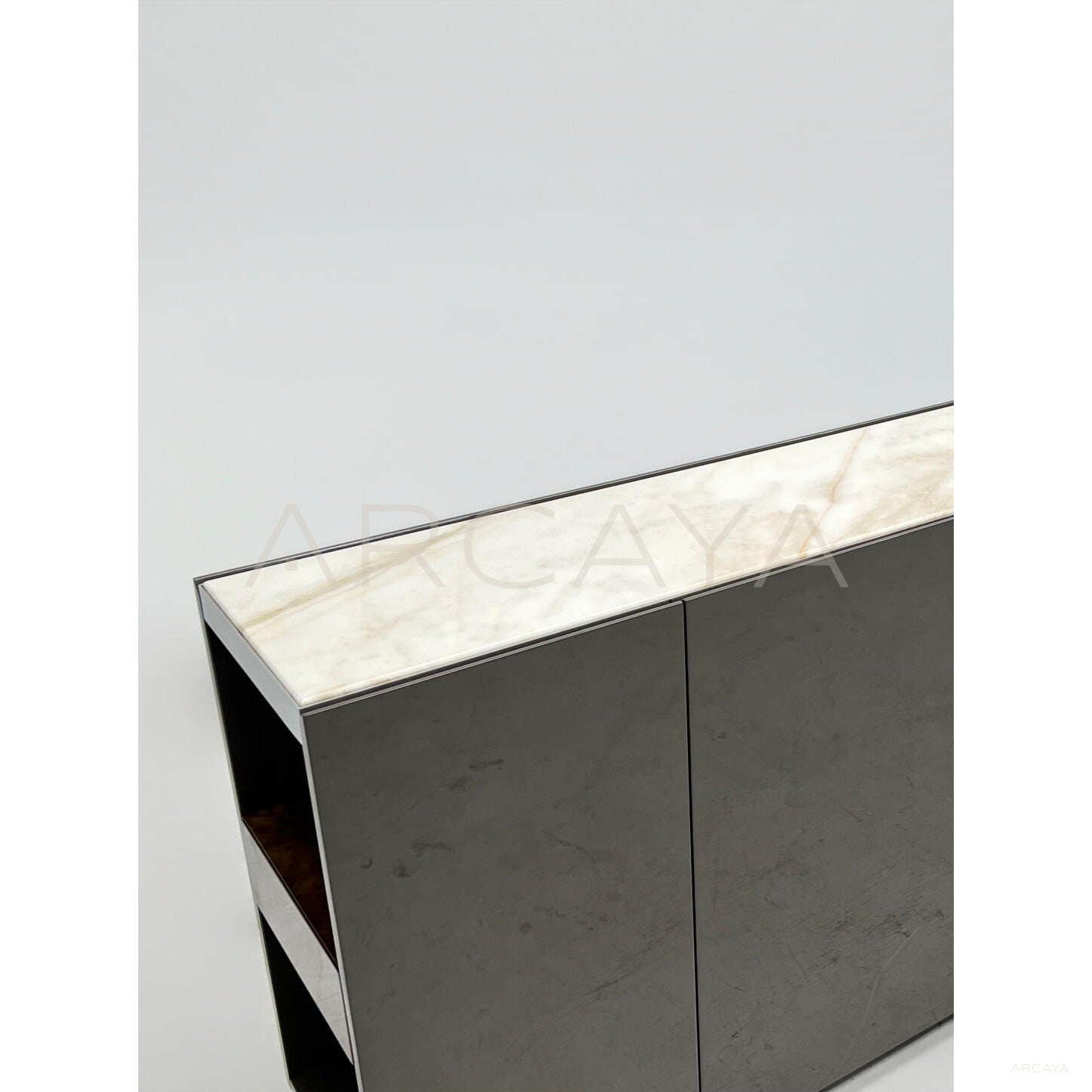 Italian Stone Burl Veneer Sideboard - scene