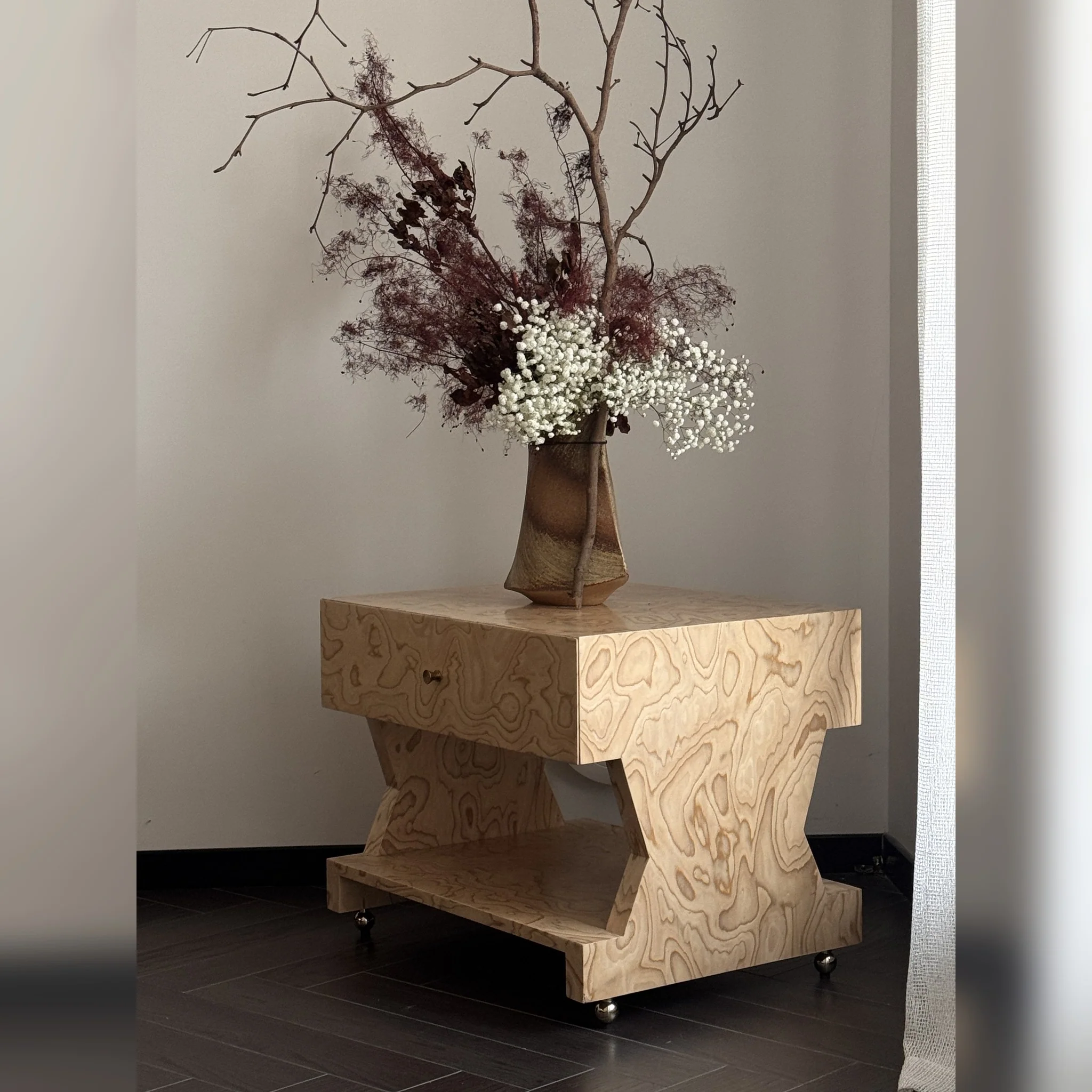 A00030 Nightstand in a finished interior.