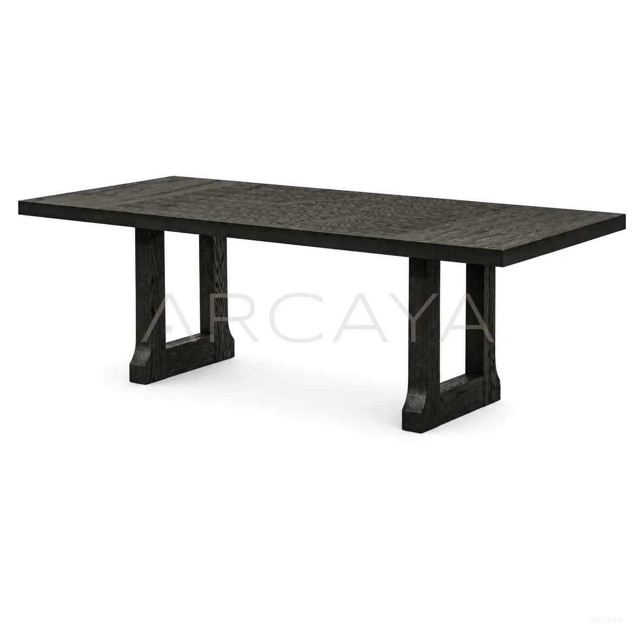Sable Cloud Dining Table - product view on a white background 01