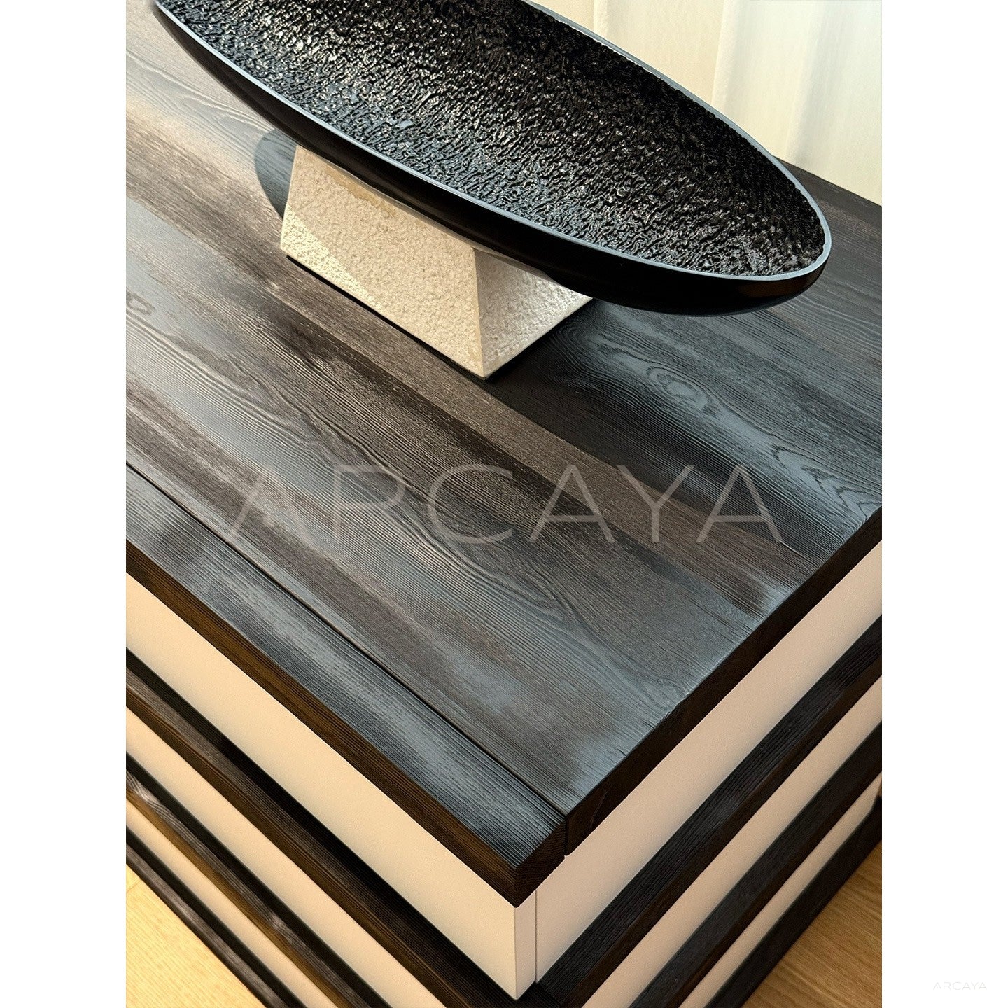 Black White Minimalist Sideboard - scene