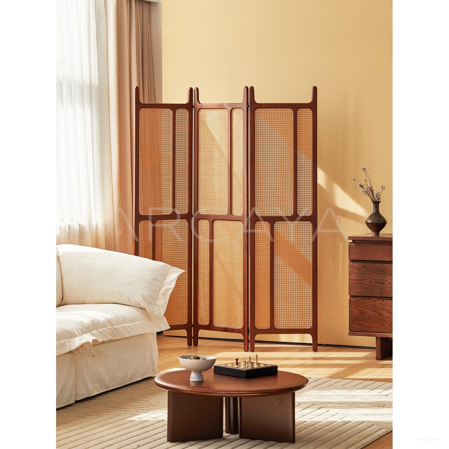 Bamboo Charm Folding Screen - scene