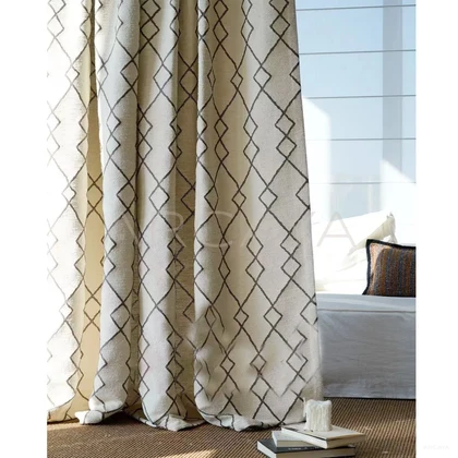 Rowan Nest Curtain Panel - styled interior view 02