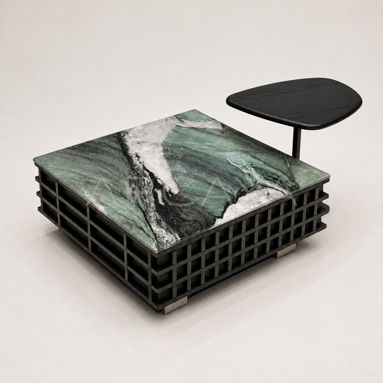 Daze Patek Jade Stone Grid Coffee Table