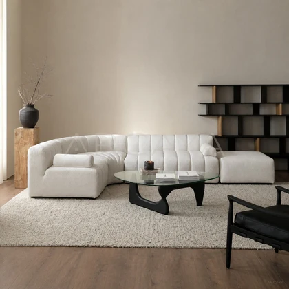 Elodie Brook Straight Sofa - front view 01