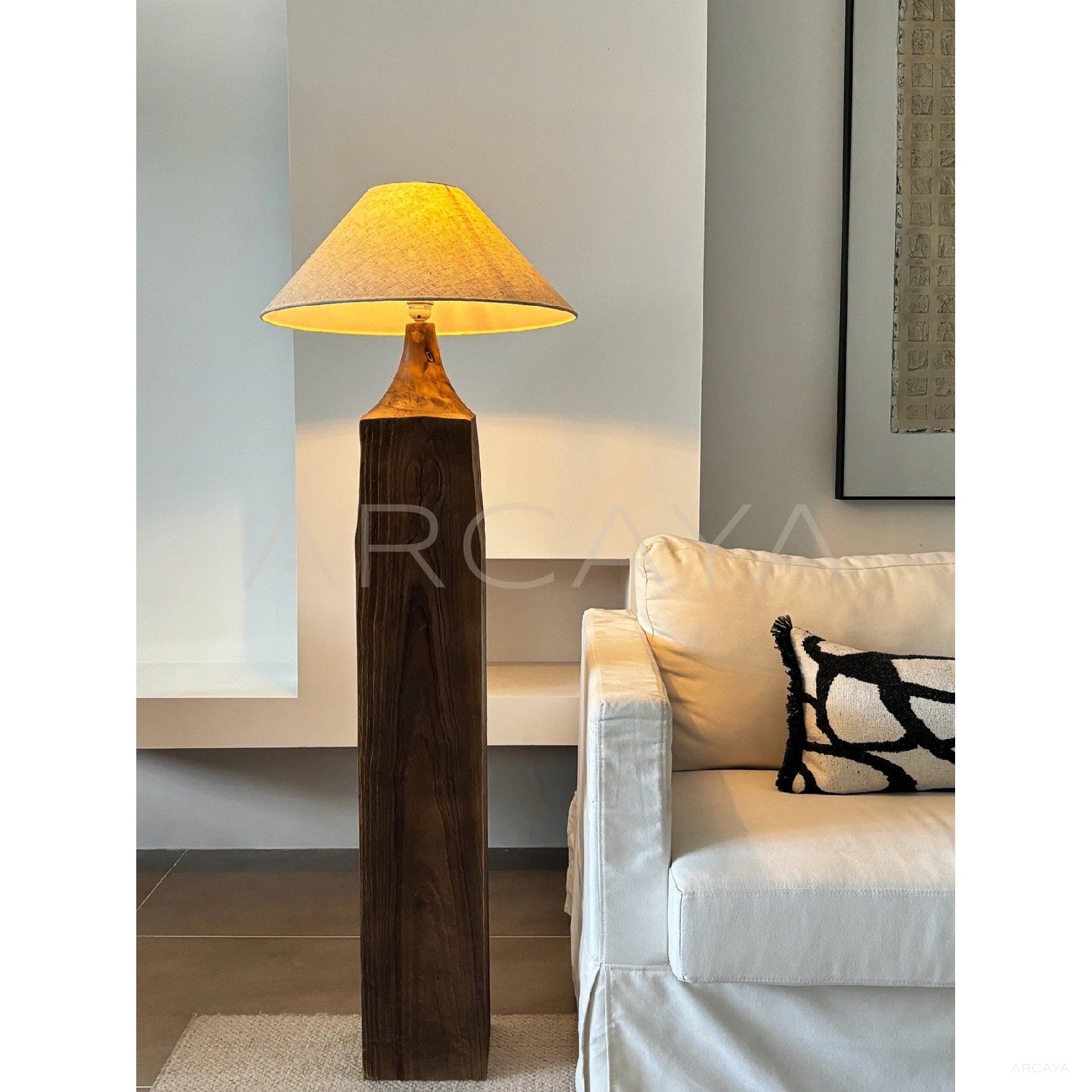 Wabi Sabi Solid Wood Floor Lamp