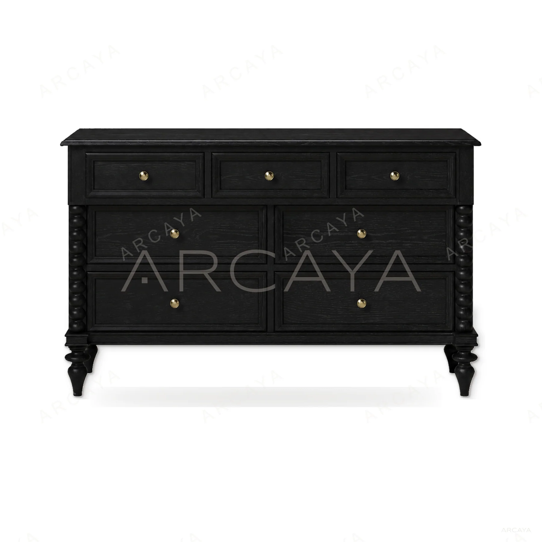 Charleston Seven-Drawer Dresser — view 03