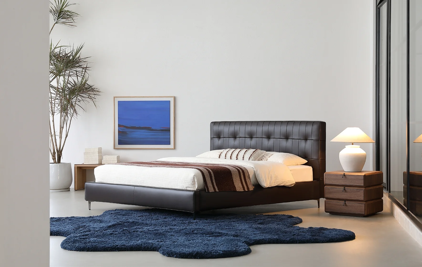 Floating & Low Beds in a modern room