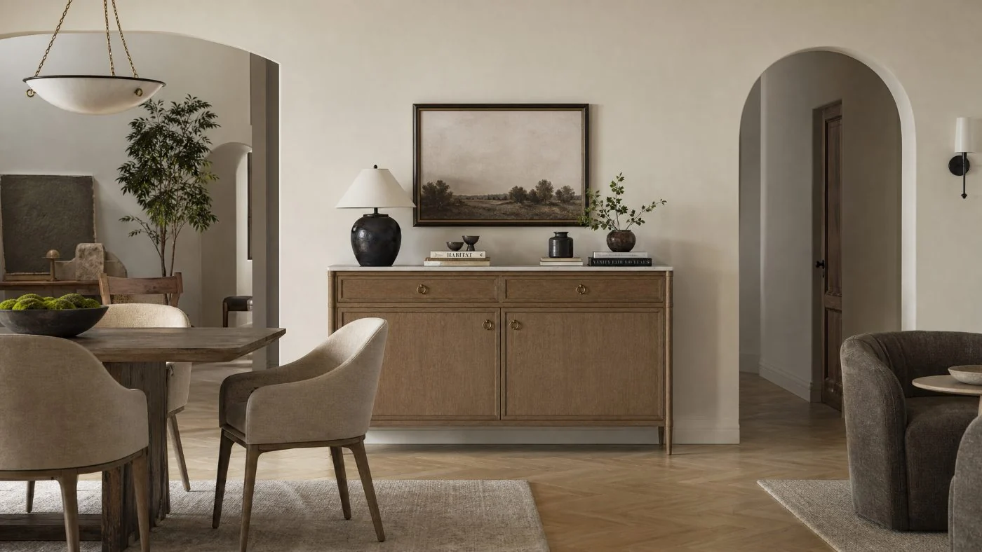 Stone Sideboards in a modern room