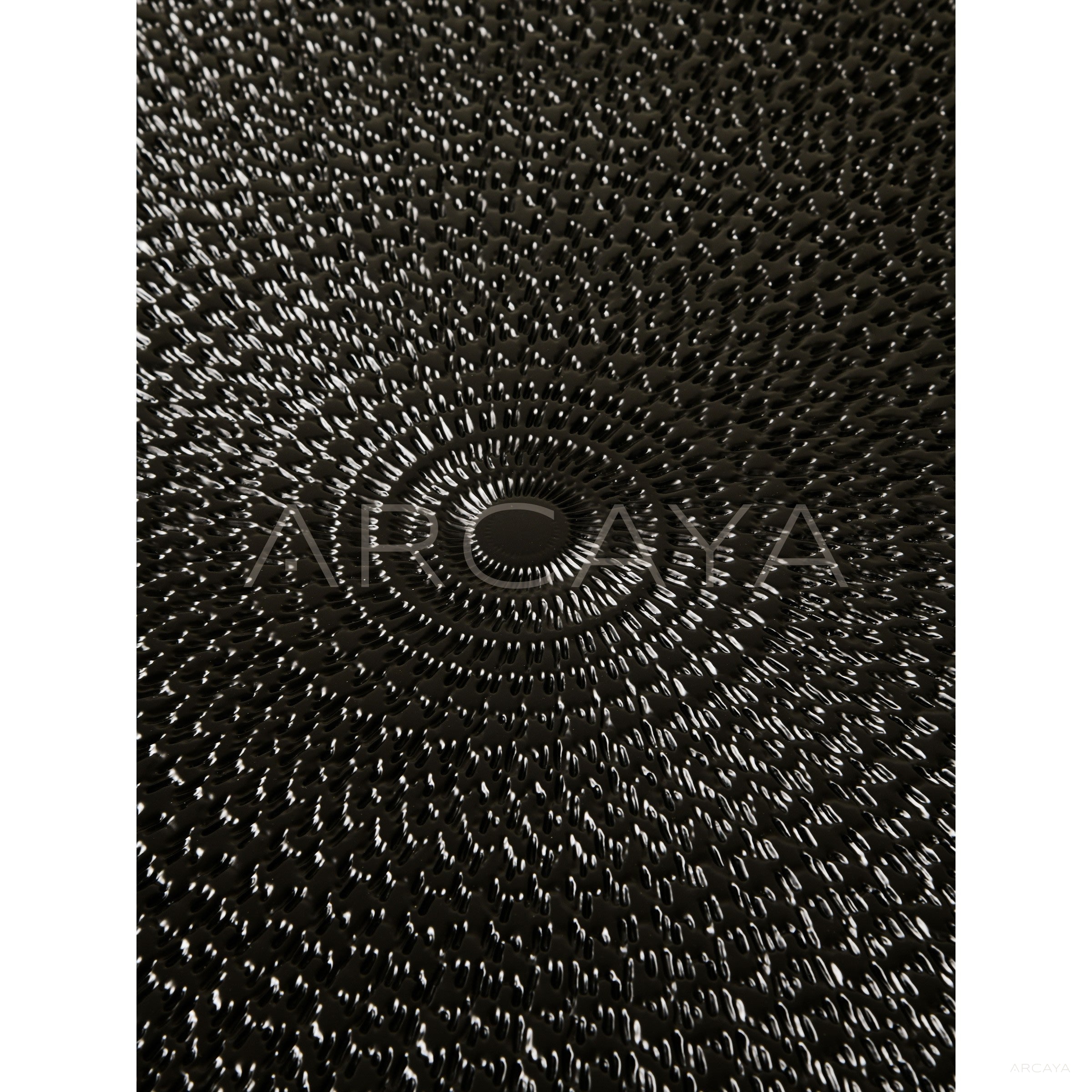 Carved Sunflower Round Coffee Table - scene