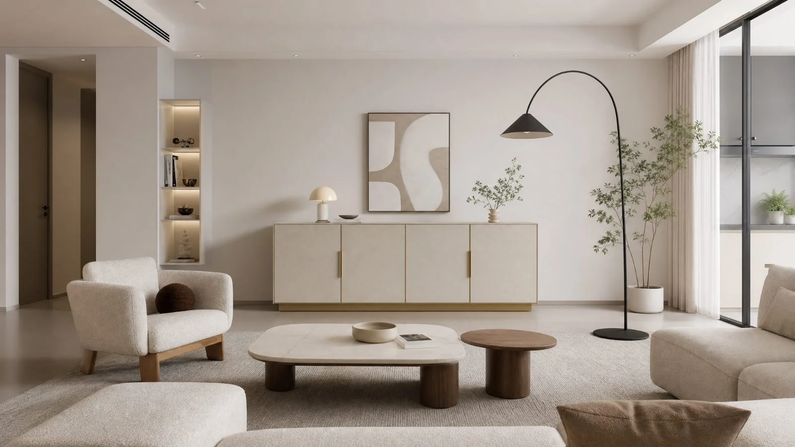 Leather Sideboards in a modern room