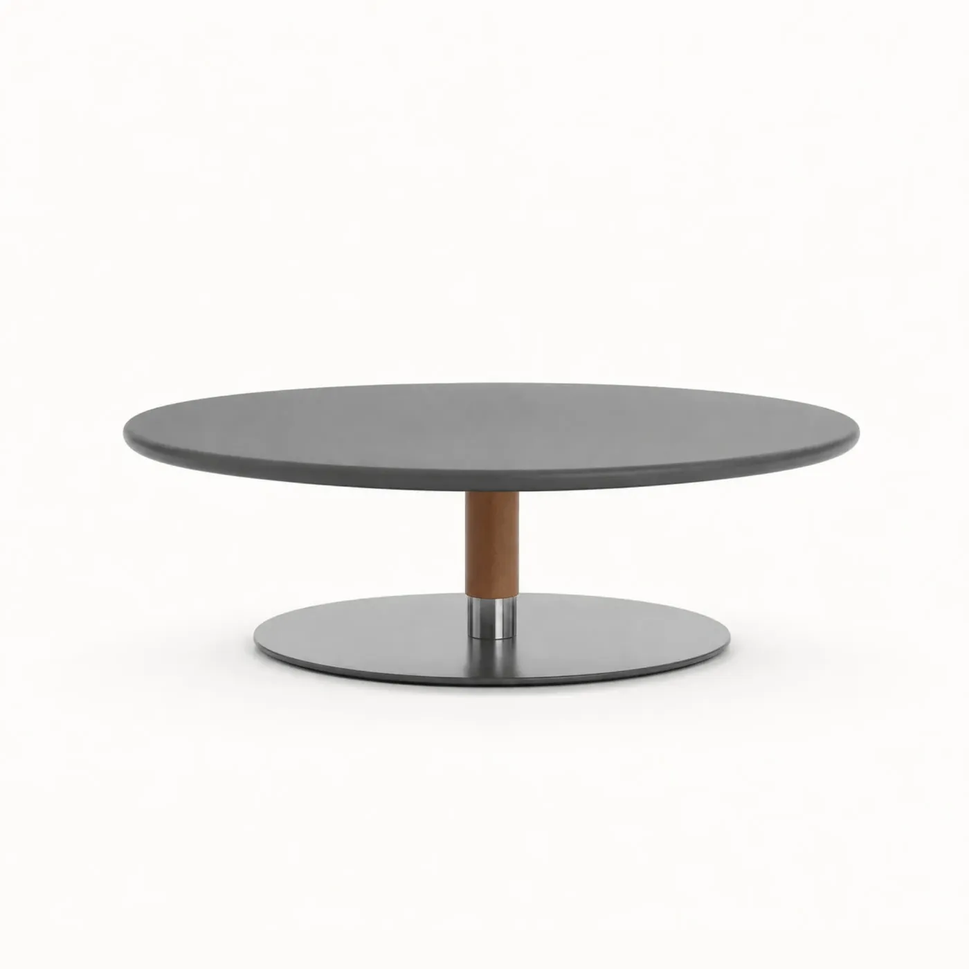 Round Stone Side Table Pedestal Base