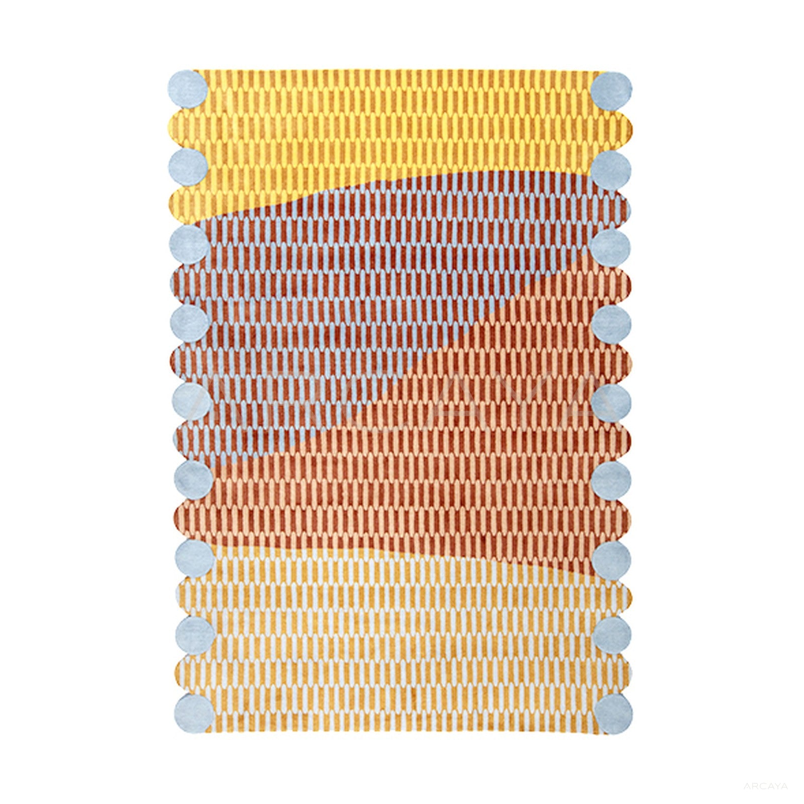 Colorful Linear Woven Rug Dsm P016 F
