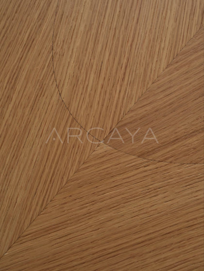 Enna Elm Dining Table - front view 35