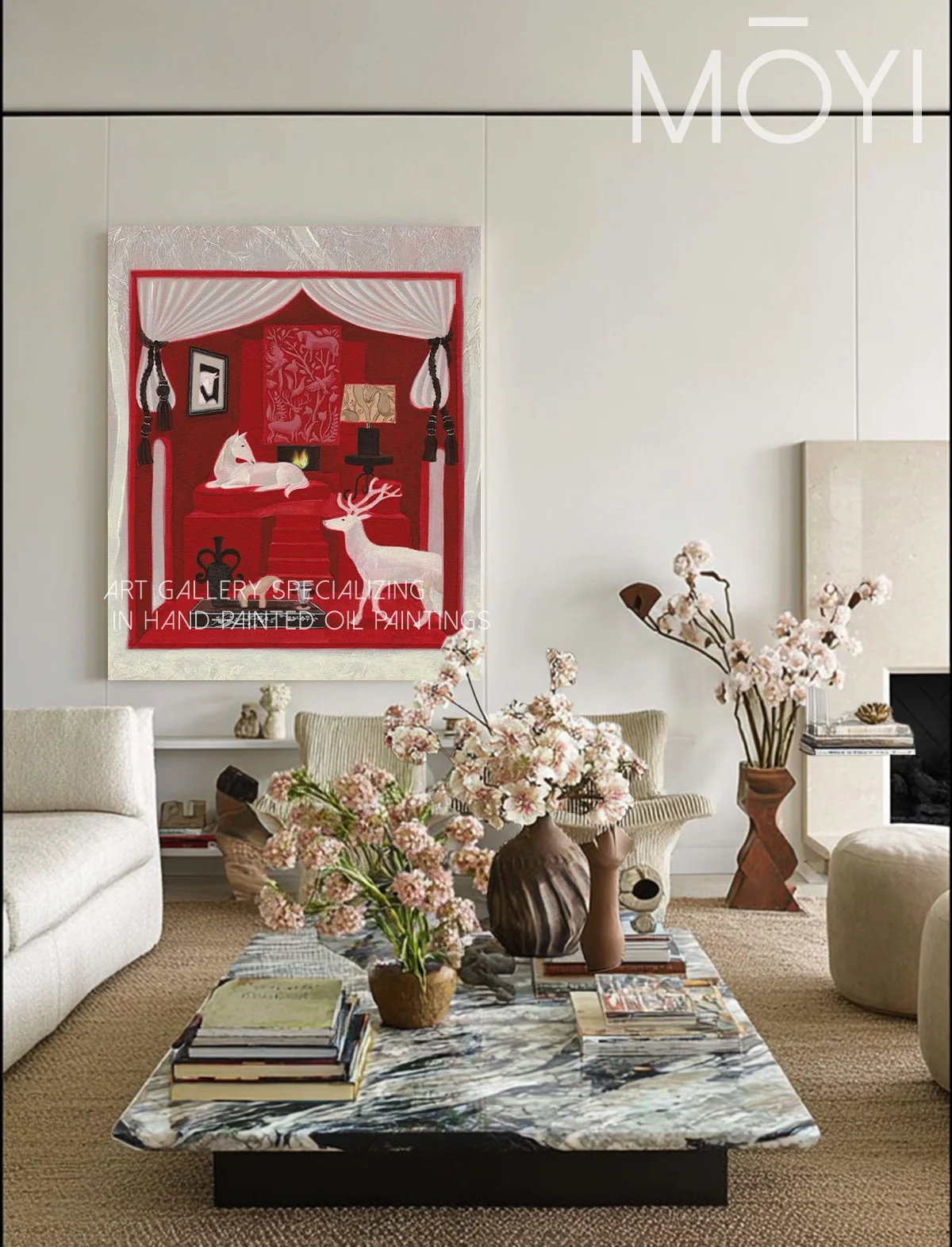 Solace Terrace Wall Art in a finished interior.