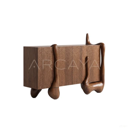 Amara Birch Cabinet - product view on a white background 01