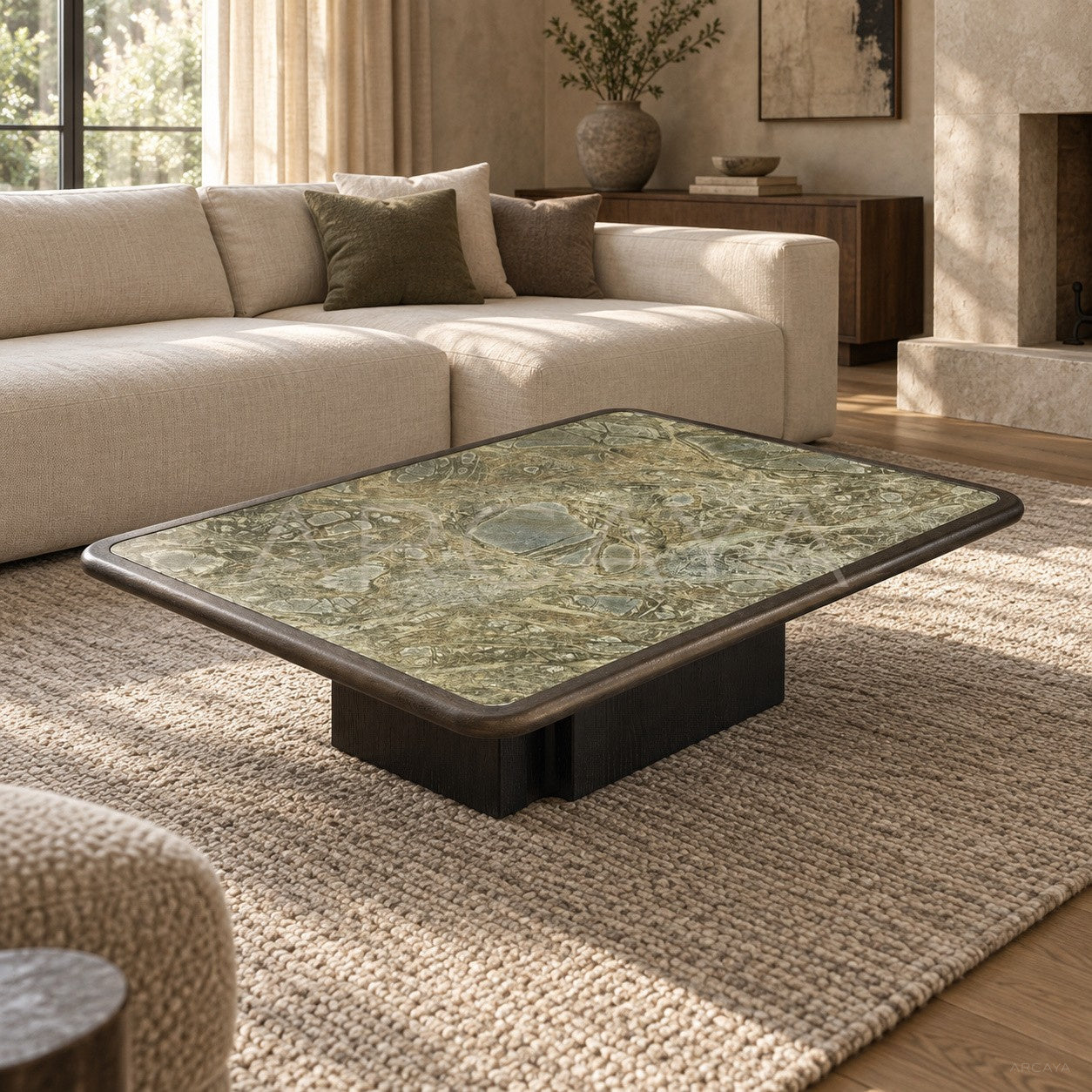 Natural Marble Wabi Sabi Coffee Table