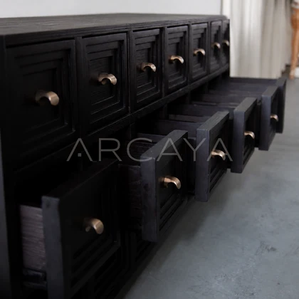 Fiera Ivory Cabinet - front view 04