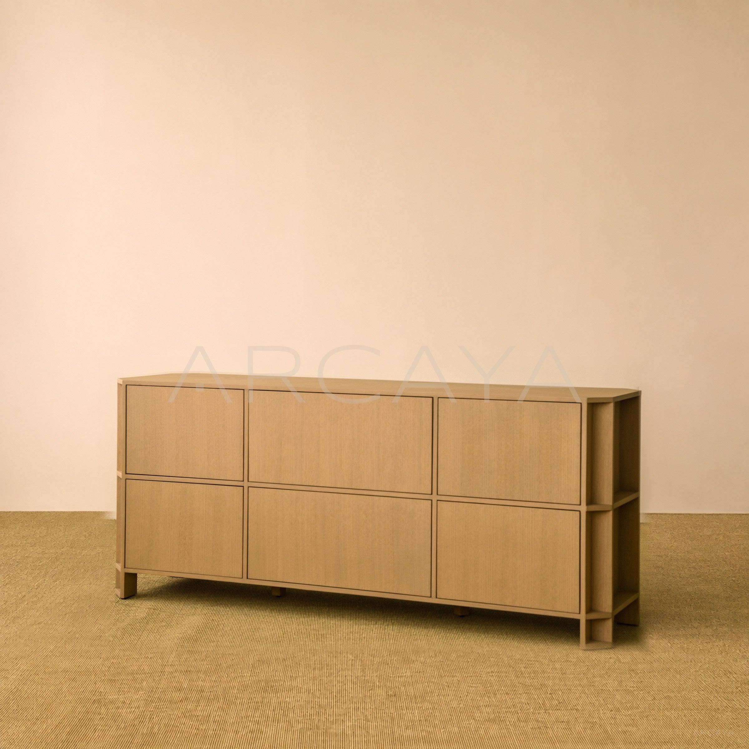 Italian Minimalist Oak Sideboard