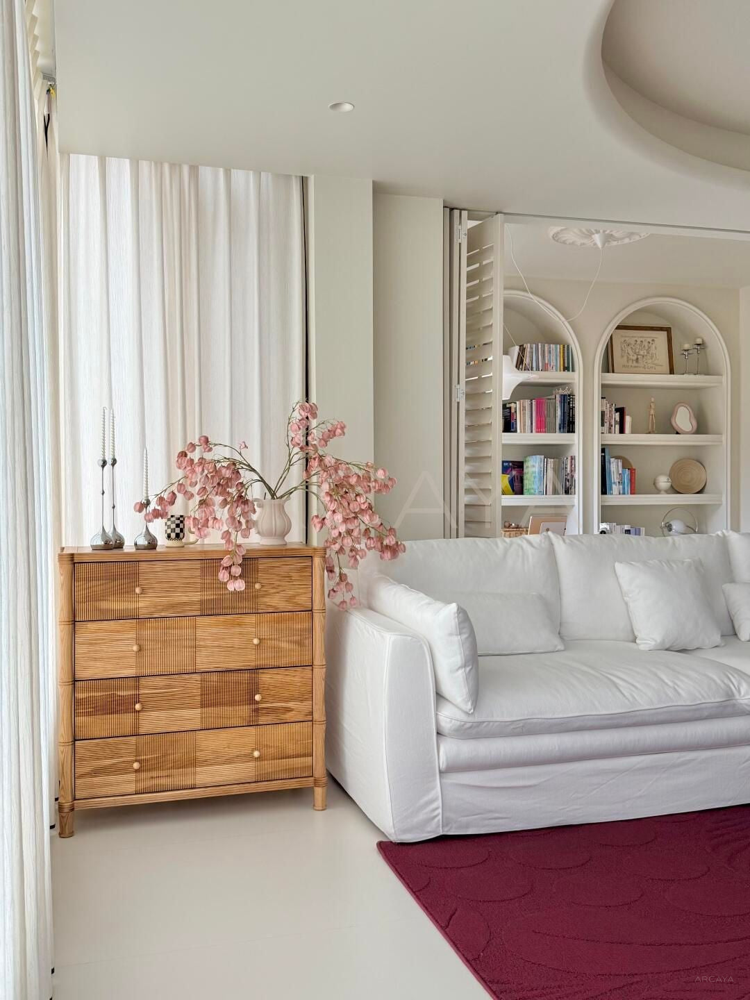 Natural Wood Chest Of Drawers - scene